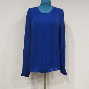 J. Crew Pleated Button Back Top Size 4 VGUC